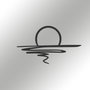 Wallity Sparkle Escultura de Pared de Metal Negra